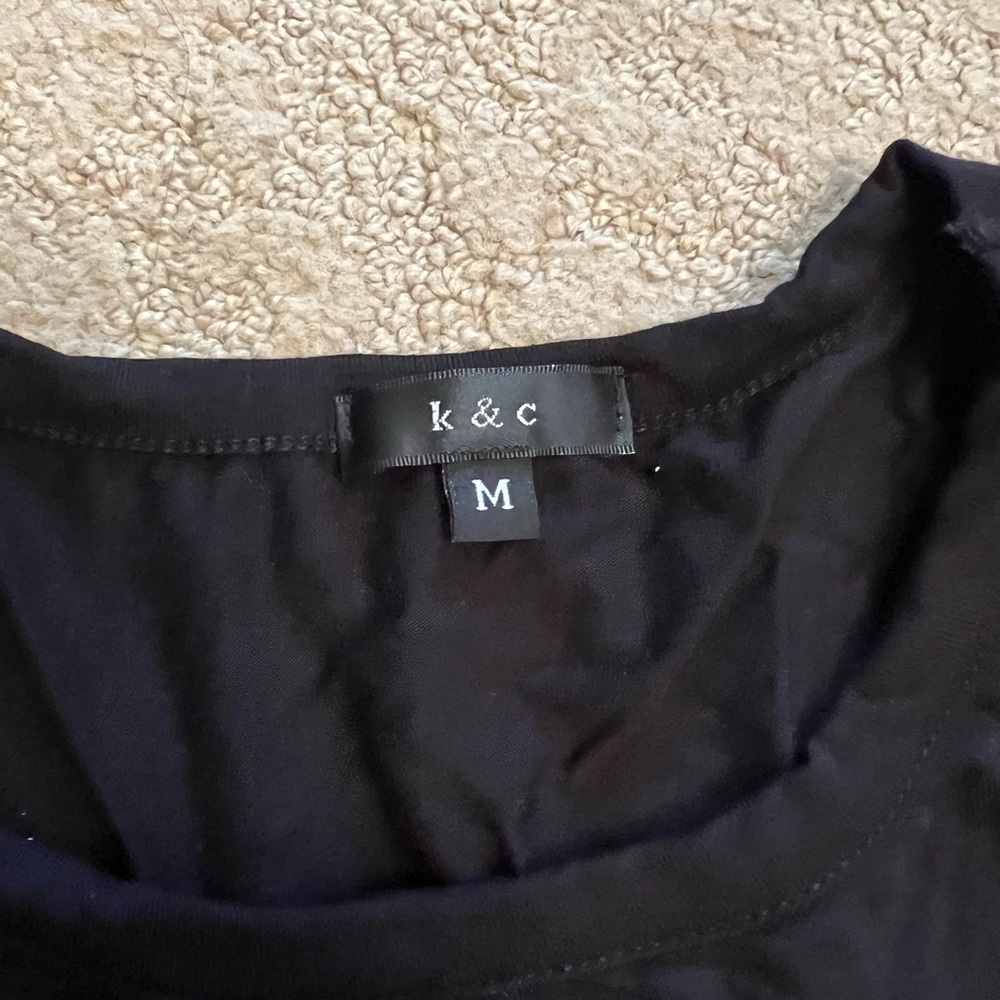K & C tank top black medium